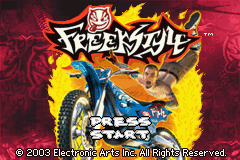 Freekstyle title screen for GameBoy Advance